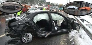 Kar ekibine otomobil çarptı: 3 ölü