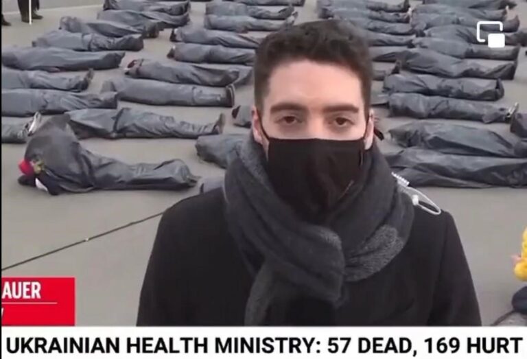 Kıpırdayan ‘ceset’ görüntüsü: “Ukrayna’nın ‘siviller ölüyor’ yalanı” diye servis edildi, Avusturya’dan çevreci eylemi çıktı