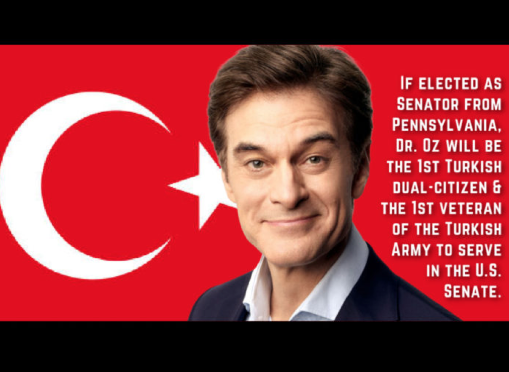 ANCA Calls for Justice Department Investigation into Dr. Oz's Turkey Ties -  Armenian National Committee of America