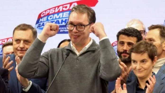 Sırbistan Cumhurbaşkanı Aleksandar Vucic ve Sırbistan Başbakanı Ana Brnabic