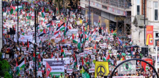 Yurtta ve dünyada Filistin yürüyüşleri: Londra’da 300 bin kişi yürüdü