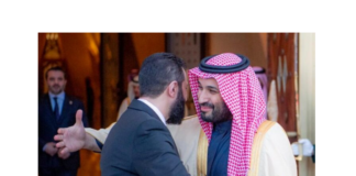 Ahmed eş-Şara ilk resmi ziyareti için gittiği Suudi Arabistan’da Prens Selman’la görüştü