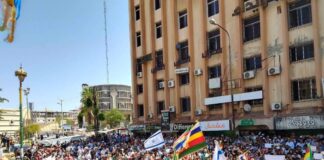 Süveyda’da Dürzilerin “kendi kaderini tayin” mitinginde İsrail bayrakları açıldı