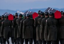 Uçak kazasında hayatını kaybeden Libya heyeti için Ankara’da askeri tören