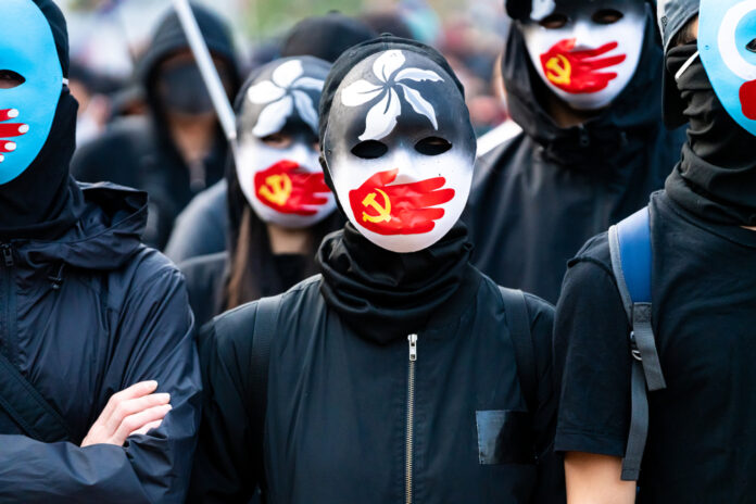 Hong,Kong,-,December,22,2019:,A,Group,Of,Protestors