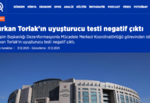 Gözaltına alınmadı, ifade vermedi, Başsavcılığa başvurup uyuşturucu testi yaptırdı, testin sonucunu Anadolu Ajansı duyurdu: Negatif