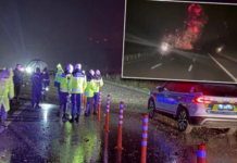 F-16 Balıkesir’de otoyola düştü