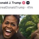 Donald Trump’tan ırkçı paylaşım: Barack ve Michelle Obama’yı maymun olarak gösterdi