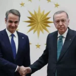 Erdoğan, Miçotakis’i kabul etti