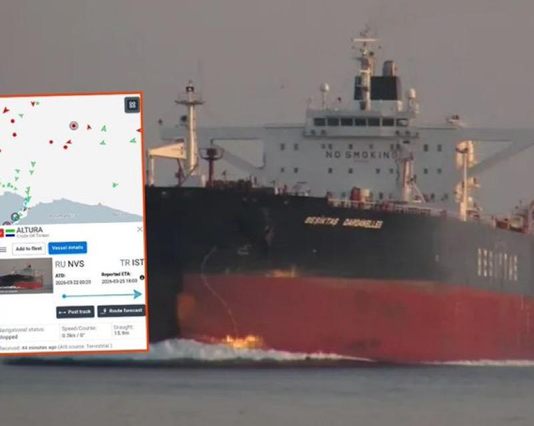 İstanbul Boğazı’na yaklaşan Rus petrolü taşıyan Türk tankeri vuruldu