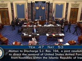 ABD Senatosu İran savaşını durdurmayı amaçlayan tasarıyı reddetti