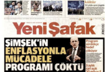 Yeni Şafak’ın hedefi yine Mehmet Şimşek: “Programı çöktü”