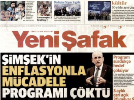 Yeni Şafak’ın hedefi yine Mehmet Şimşek: “Programı çöktü”