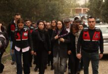 Figen Yüksekdağ ağabeyinin cenazesine katıldı