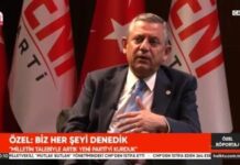 Özgür Özel: Cumhurbaşkanı adayımızı millet belirler.