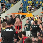 Minik taraftarın formasını zorla çıkarttırdı. Tribün zorbasına gözaltı kararı