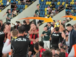 Minik taraftarın formasını zorla çıkarttırdı. Tribün zorbasına gözaltı kararı