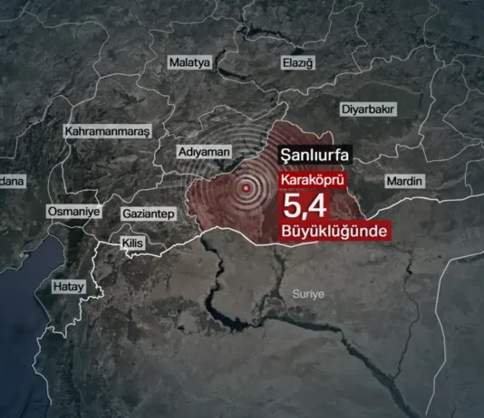 Şanlıurfa’da 5,4 büyüklüğünde deprem