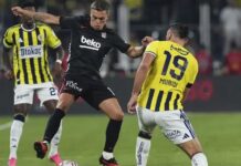 Beşiktaş Fenerbahçeyi Kadıköy’de yuttu: 1-2