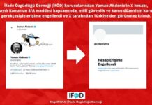 Erişim engellerini takip eden Yaman Akdeniz’in X hesabı da erişime engellendi