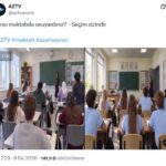 Azerbaycan’da 28 Şubat günleri. Devlet televizyonundan başörtüsü yasağına destek videosu: “Hangi okulda okumak isterdiniz?”