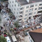Maltepe’de 7 katlı bina durup dururken çöktü: 7 kişi enkaz altında